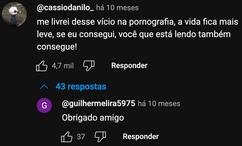 print comentário 17 da rede social
