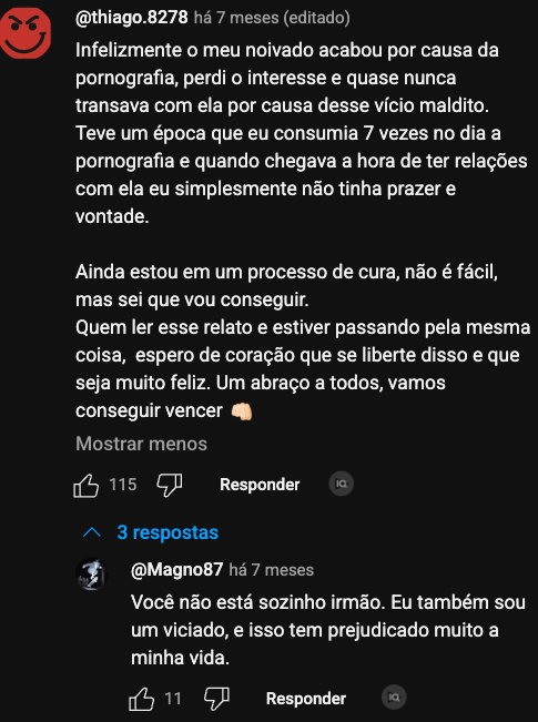 print comentário 3 da rede social