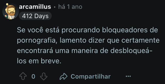 print comentário 9 da rede social